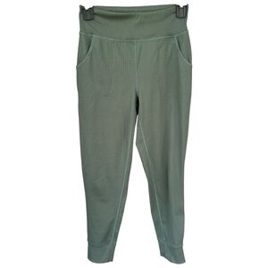 Old Navy Active High-Rise Ribbed Jogger Green Like New Girls Sz 10
